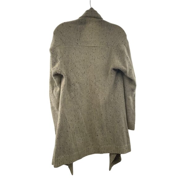 RENJO Womens Knit Cardigan Open Front Faux Leather Pockets Size Large - Picture 7 of 9